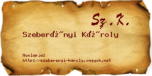 Szeberényi Károly névjegykártya